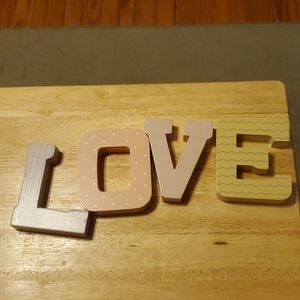 LOVE Letter blocks